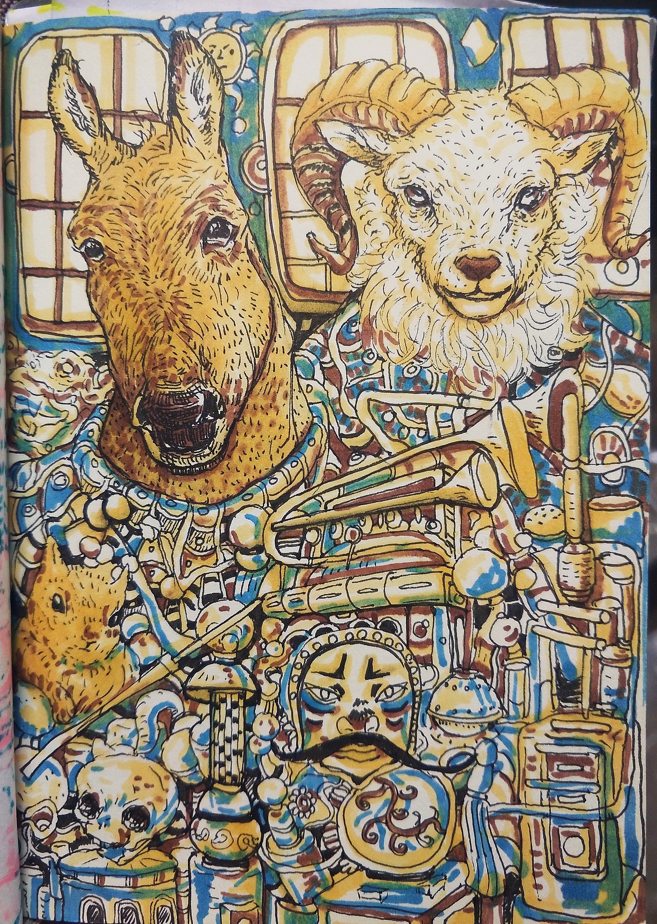 动物世界（图ZMjQ2NzI1ODM2） - 新锐潮流插画 - 站酷设计师你单身原创素材 - 站酷ZCOOL