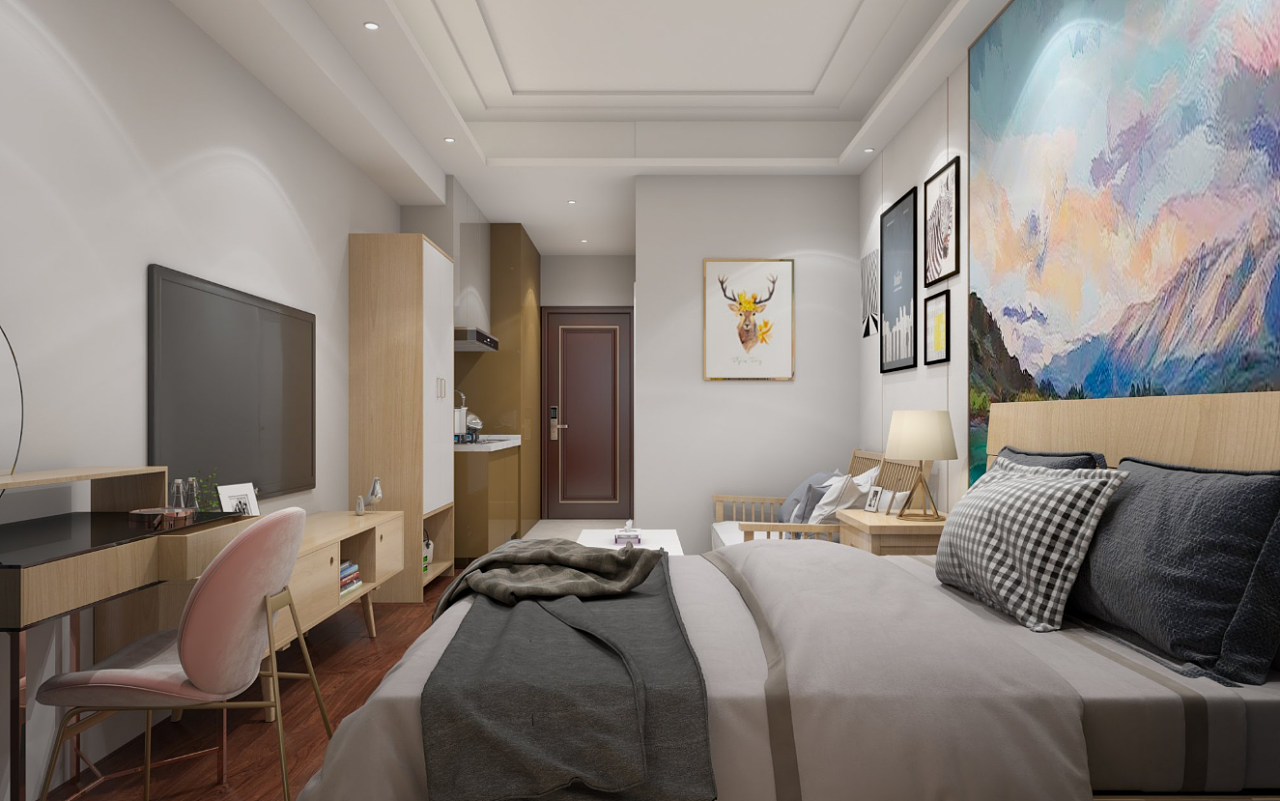 简约公寓效果图