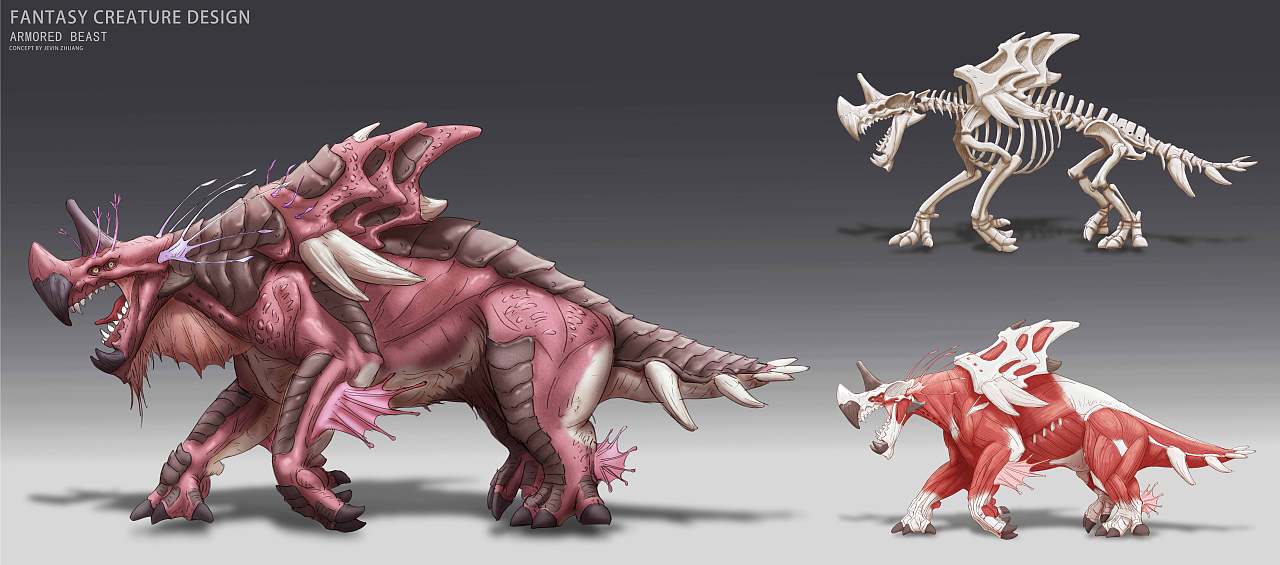 神秘海域-环岛生物系列（图ZMzQwNTUzMjgw） - 概念设定 - 站酷设计师金海川原创素材 - 站酷ZCOOL