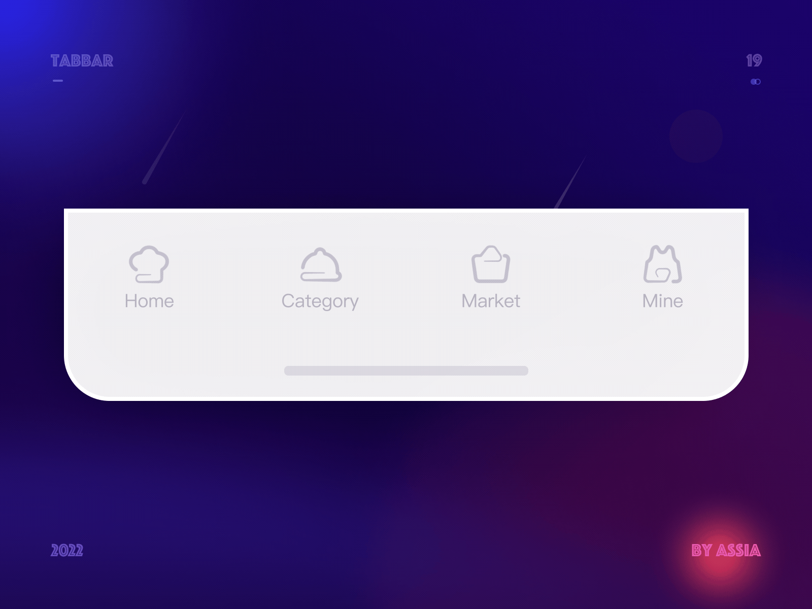 Tabbar动效设计（图ZMzIyMTYwMDUy） - 动效设计 - 站酷设计师Assia阿西娅原创素材 - 站酷ZCOOL