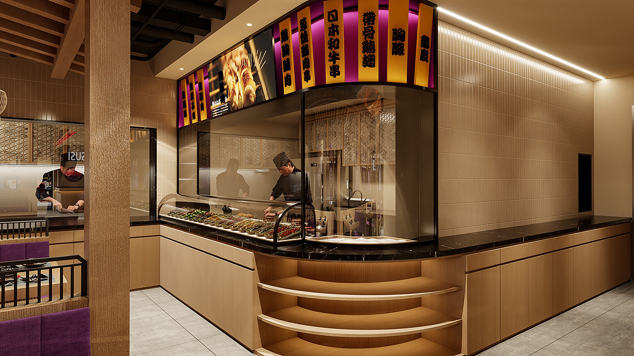 板井水产（西平店）空间更新升级（图ZMzQwODcwMDQ0） - 酒店餐饮设计 - 站酷设计师cbd设计原创素材 - 站酷ZCOOL