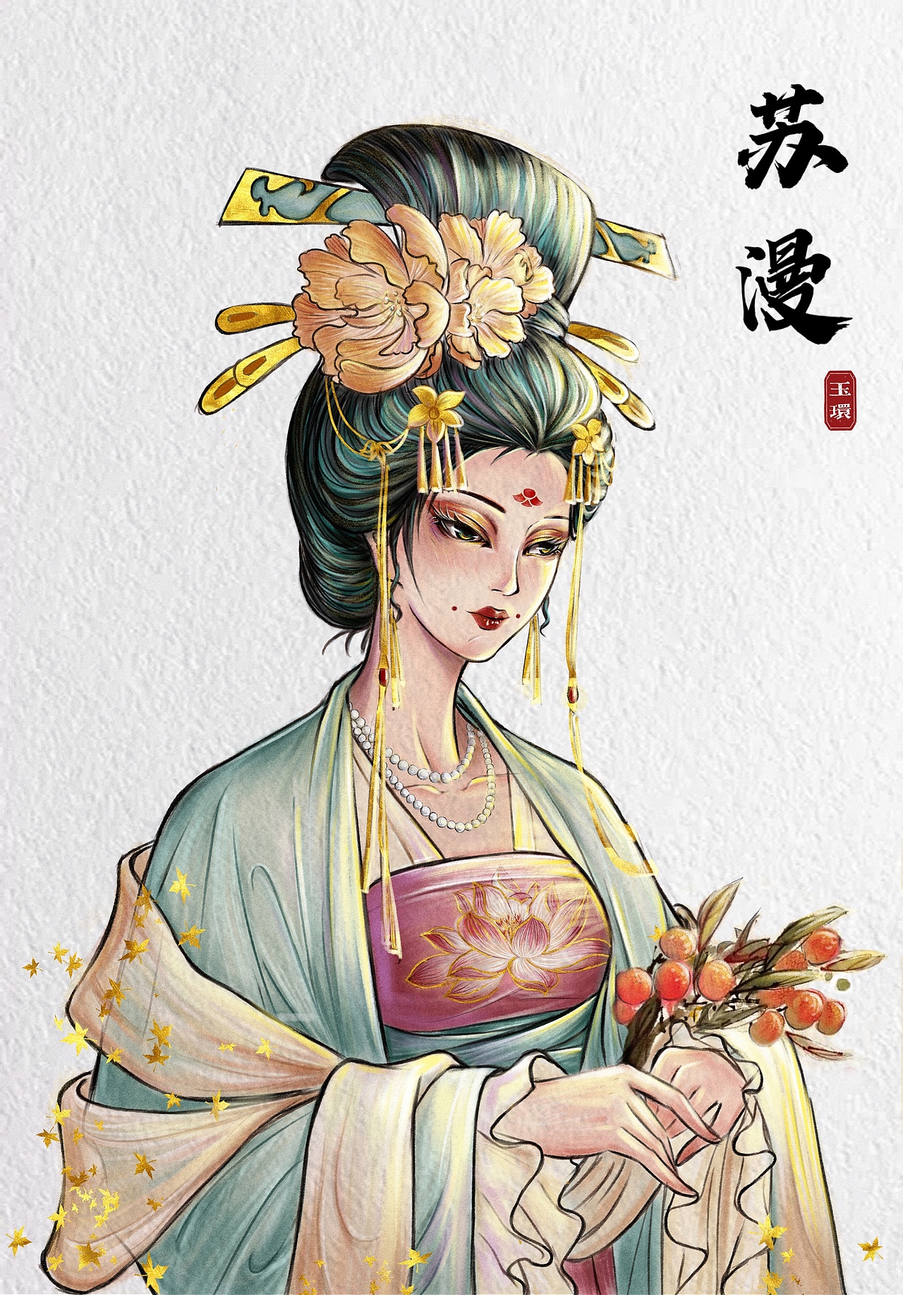 云想衣裳花想容（图ZMzExMTM2MTcy） - 创作习作 - 站酷设计师苏声声漫原创素材 - 站酷ZCOOL
