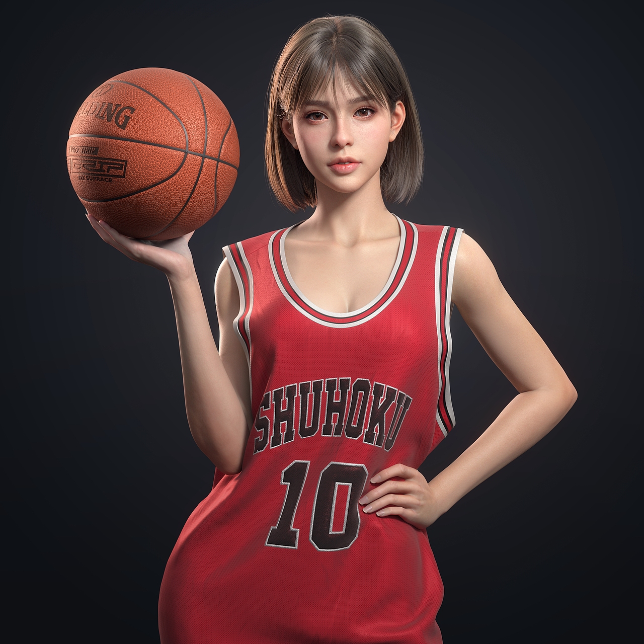 【3D建模】灌篮高手-晴子同人，要来一起打篮球么（图ZMzA3MDI1NDMy） - 人物/生物 - 站酷设计师依古奈斯eugin原创素材 - 站酷ZCOOL