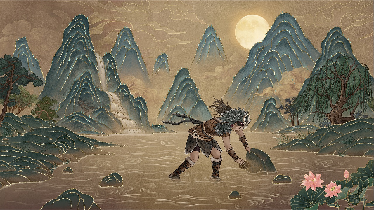 天猫《空钩悟道》渔具宣传插图(图ZMzA4NjYyMTEy) - 商业插画 - 站酷设计师才仙插画原创素材 - 站酷ZCOOL