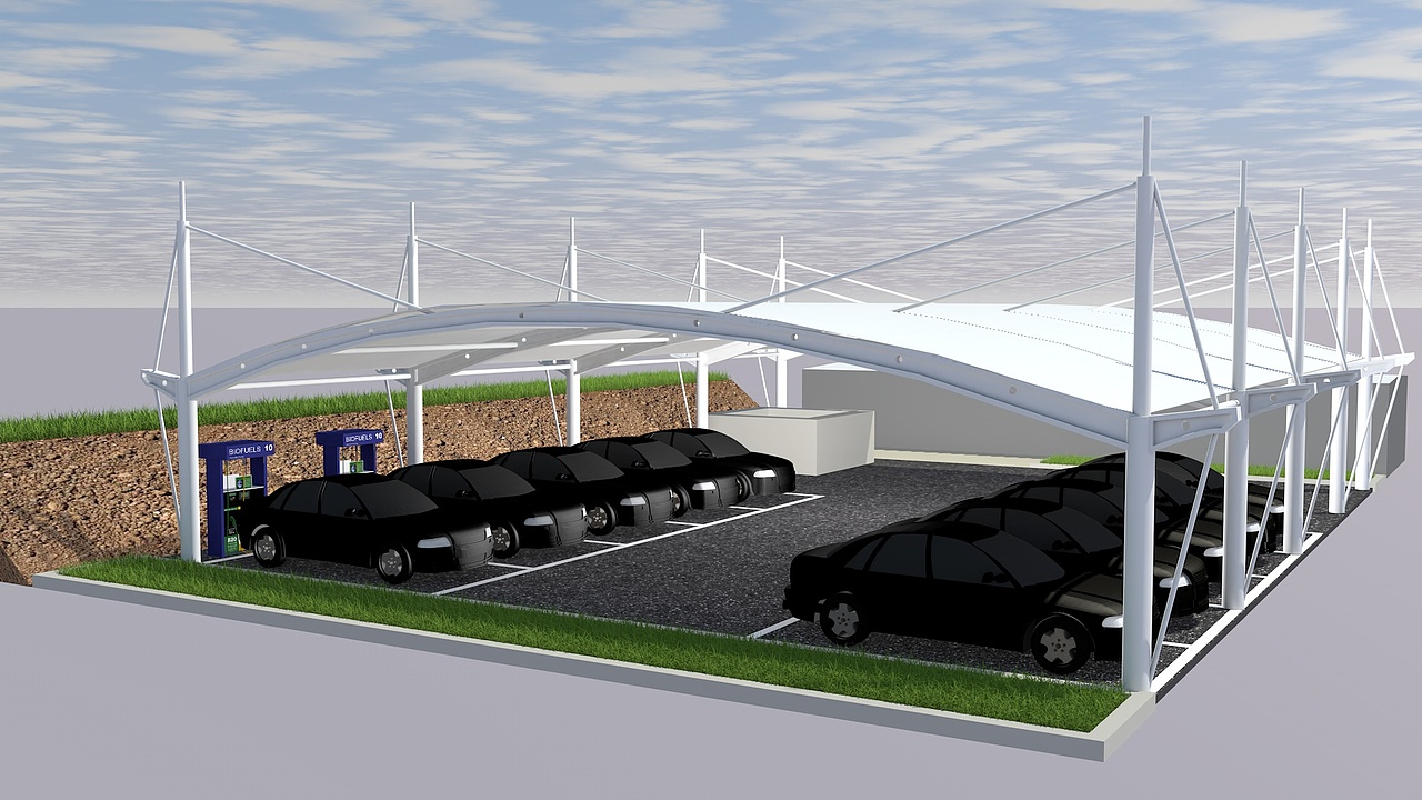 楚能项目停车棚（图ZMzQxMjYzOTE2） - 建筑/空间 - 站酷设计师宜昌阿东原创素材 - 站酷ZCOOL