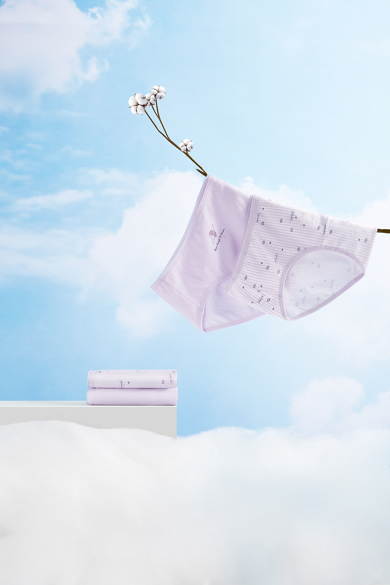 1月女士内裤创意拍摄