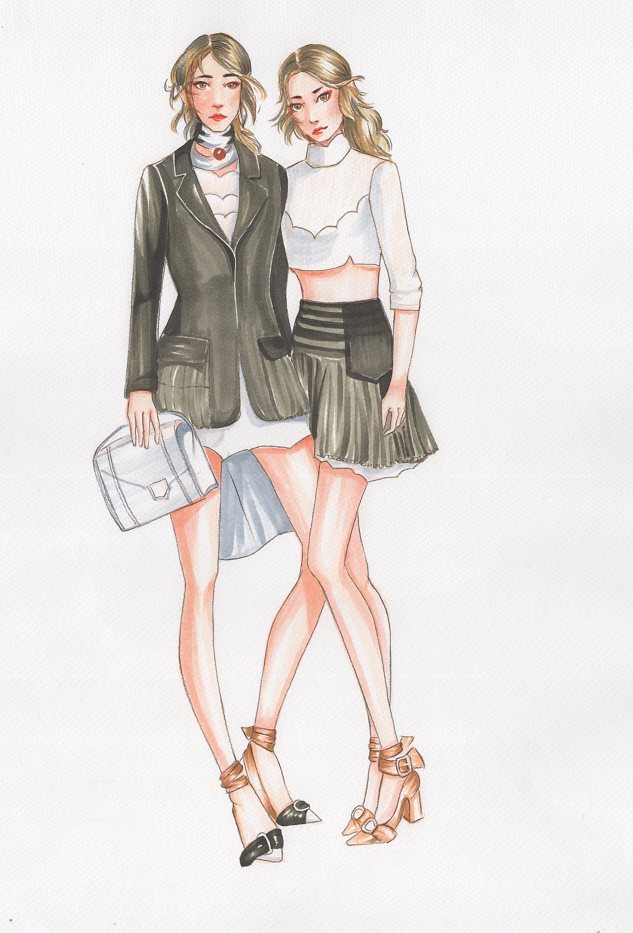 多张服装插图集合（图ZMTEwODgxOTQ4） - 休闲/流行服饰 - 站酷设计师萌主大人_DEMO原创素材 - 站酷ZCOOL