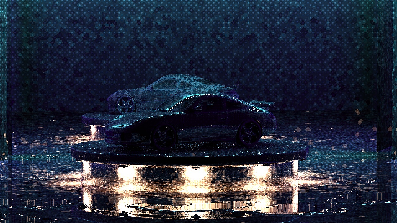 汽车场景搭建渲染