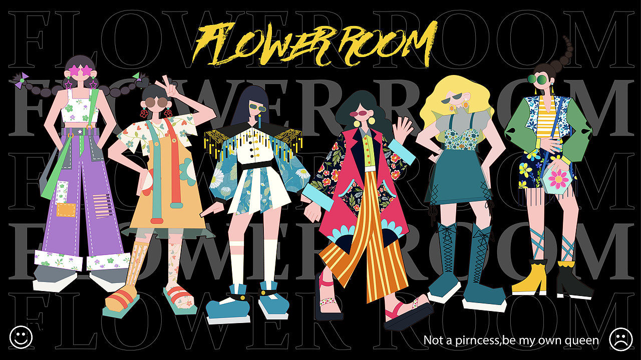 花房姑娘(FLOWER ROOM)/服装品牌KV设计