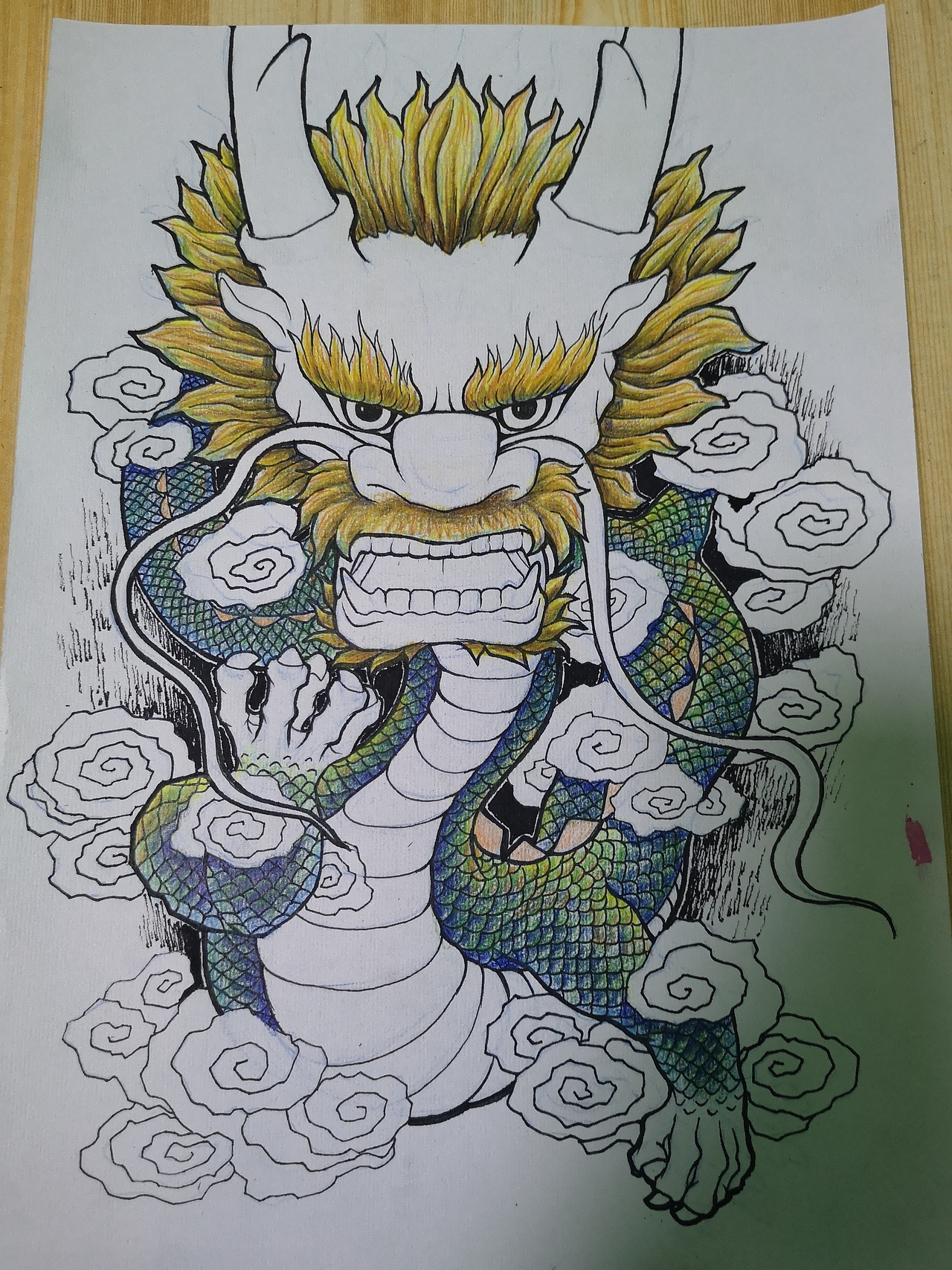 举报收藏分享原创作品插画艺术插画龙彩铅翁坤鸿拟人化381redmatcha