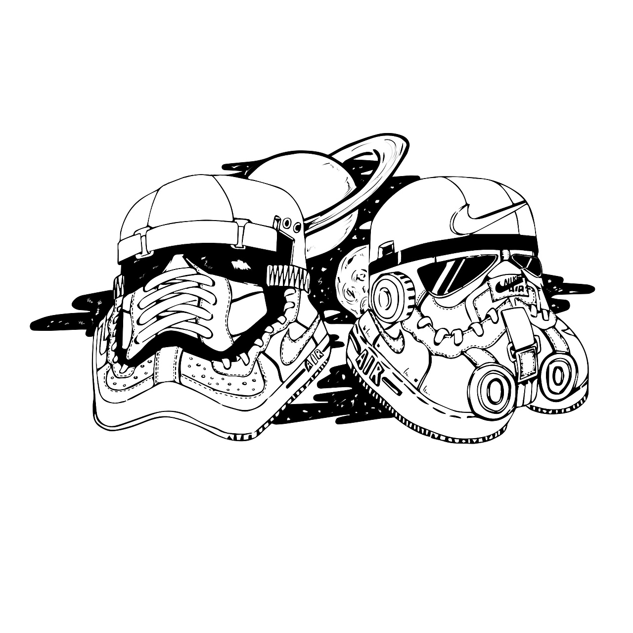 星球大战（图ZMTQxNDExMTU2） - 新锐潮流插画 - 站酷设计师SaluteE原创素材 - 站酷ZCOOL