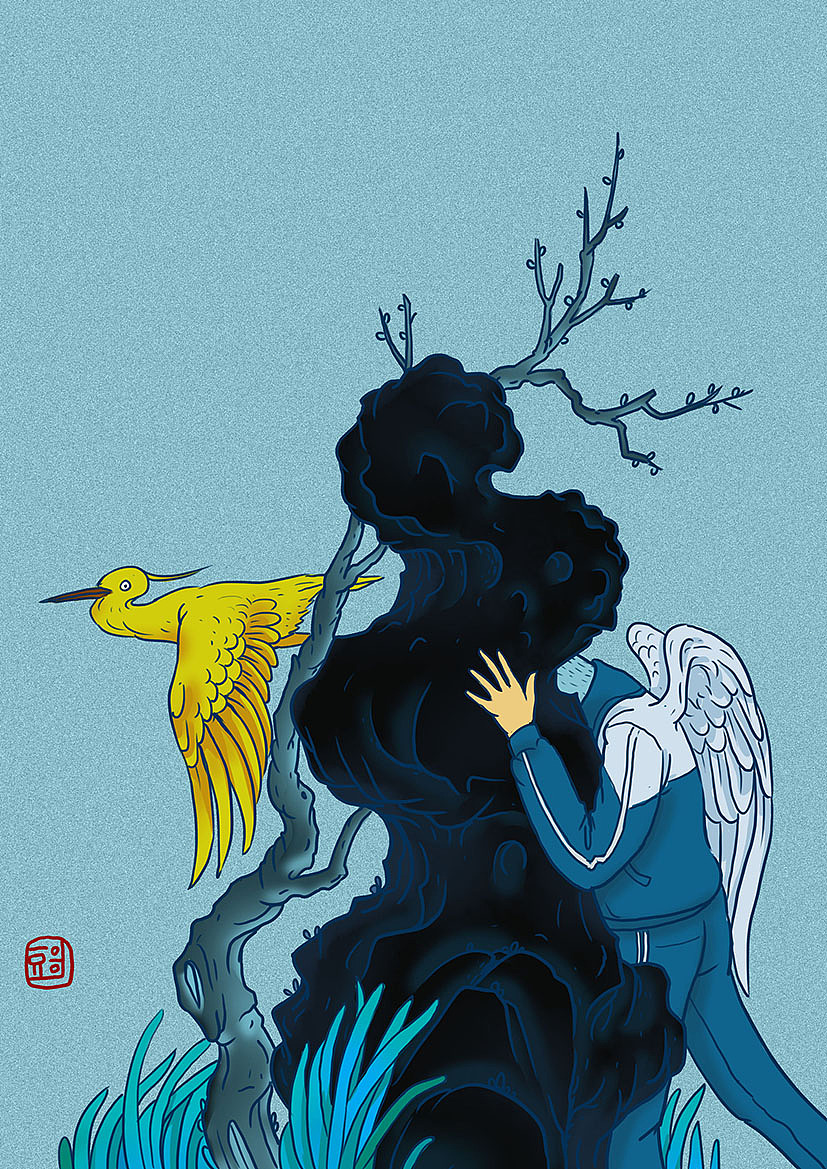 鸟语（图ZOTgxOTMwNTY=） - 商业插画 - 站酷设计师插画师傅逗原创素材 - 站酷ZCOOL