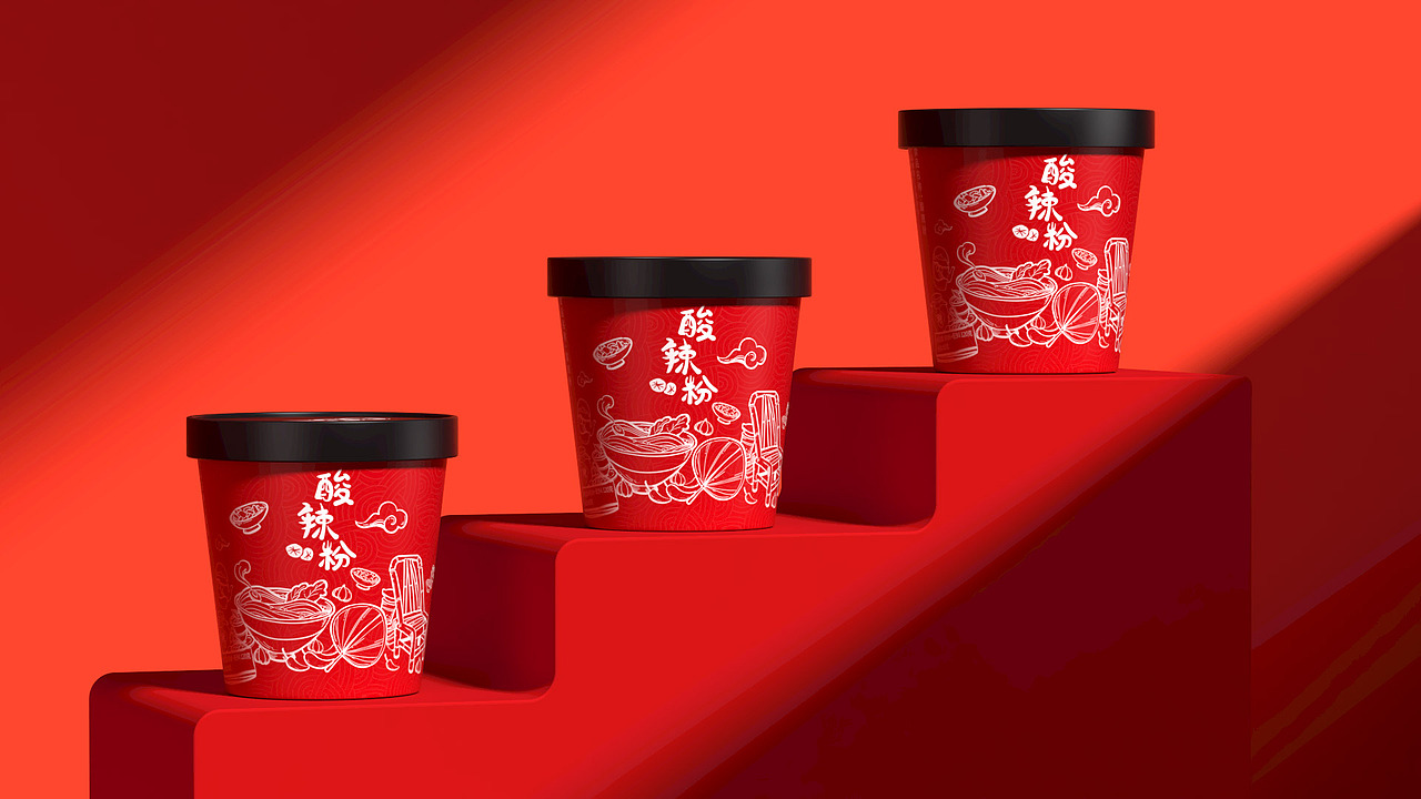 礼想抱福|酸辣粉 / 包装设计