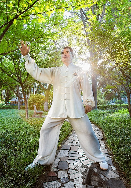 帮朋友拍的太极宣传照