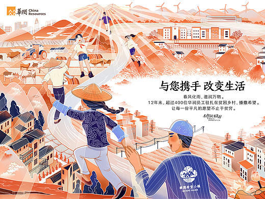 华润集团人民日报海报