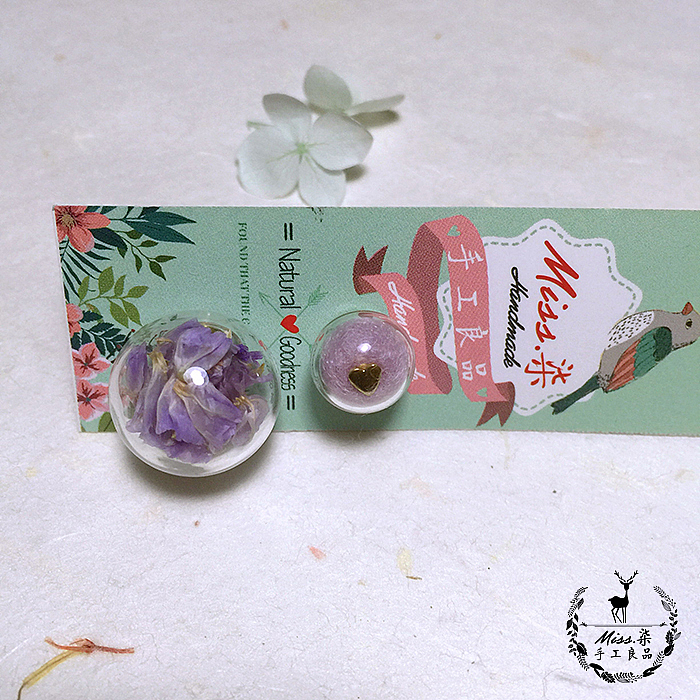 文艺小清新的【时光气泡】永生花玻璃球饰品（图ZNDczOTMyMDg=） - 首饰设计 - 站酷设计师Miss柒原创素材 - 站酷ZCOOL