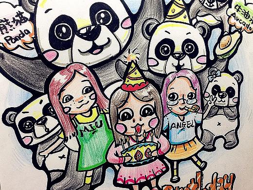 送闺蜜的生日礼物~~❤喜欢的通通画进去
