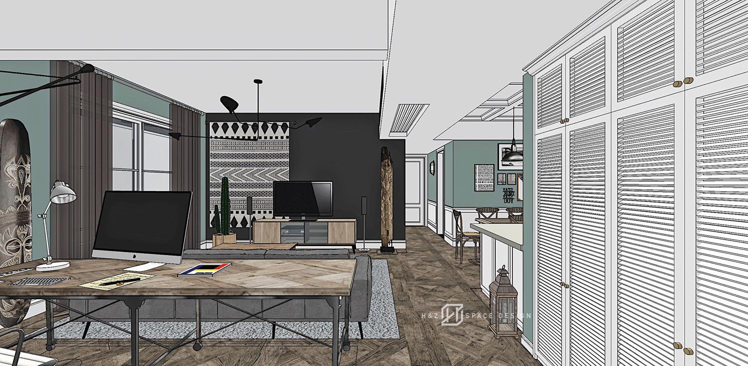 H&Z逅筑空间——云雾（图ZOTkyNjk5NTY=） - 家装设计 - 站酷设计师逅设计原创素材 - 站酷ZCOOL