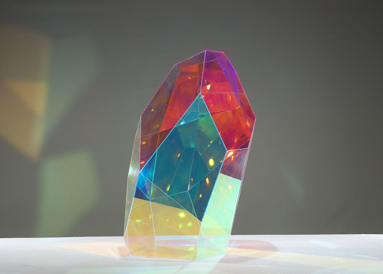 炫彩亚克力七彩有机玻璃工艺品