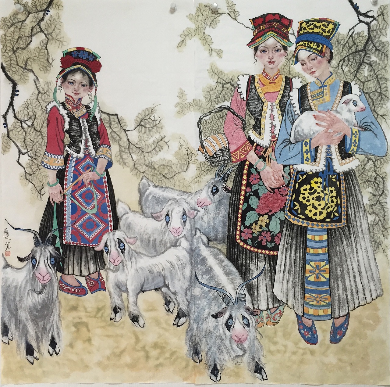 小写意，远方姑娘系列