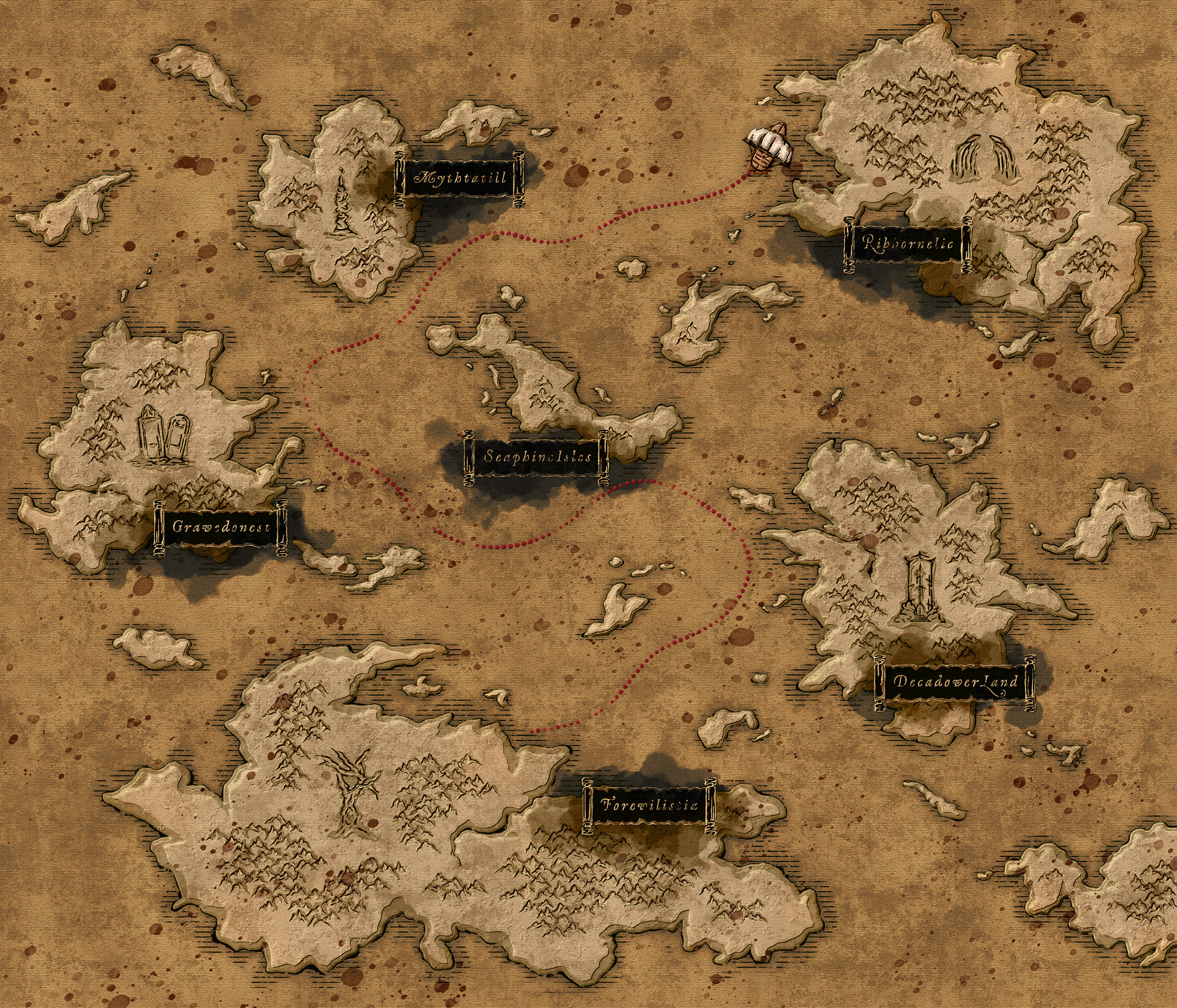 voyage | 航海动画・地图插画|影视|motion graphic|埃克斯xeksenk 