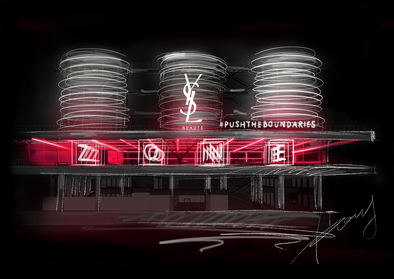 天猫&YSL圣罗兰美妆- 无界空间 YSL BEAUTY ZONE 2021（图ZMjY3ODM5NTg4） - 舞台美术 - 站酷设计师guqifan945原创素材 - 站酷ZCOOL