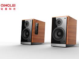 2.1纯木质音响