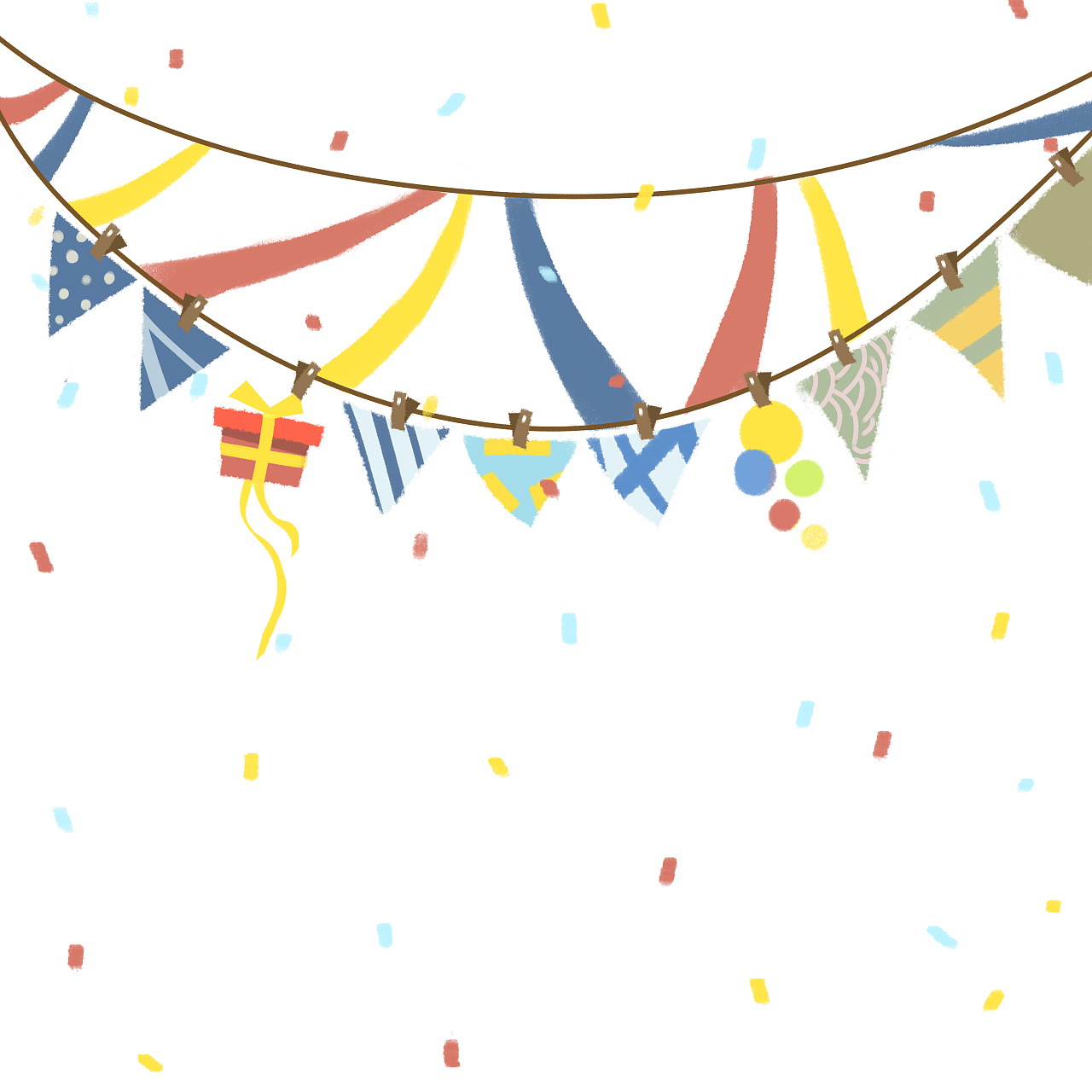 彩旗|插画|儿童插画|扁豆儿 - 原创作品 - 站酷 (zcool)