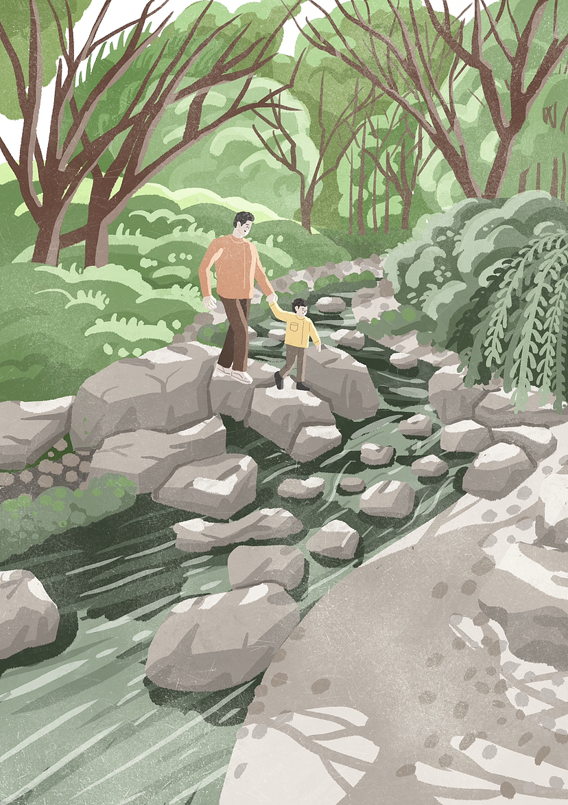 春日光影系列作品（图ZMzM0NTgxNTk2） - 艺术插画 - 站酷设计师车厘子Q原创素材 - 站酷ZCOOL