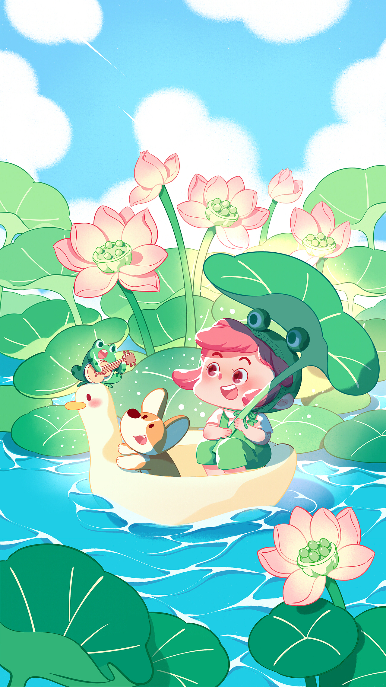 我的夏天（图ZMjY2MjMwNDI4） - 海报 - 站酷设计师a熊喵吉祥原创素材 - 站酷ZCOOL