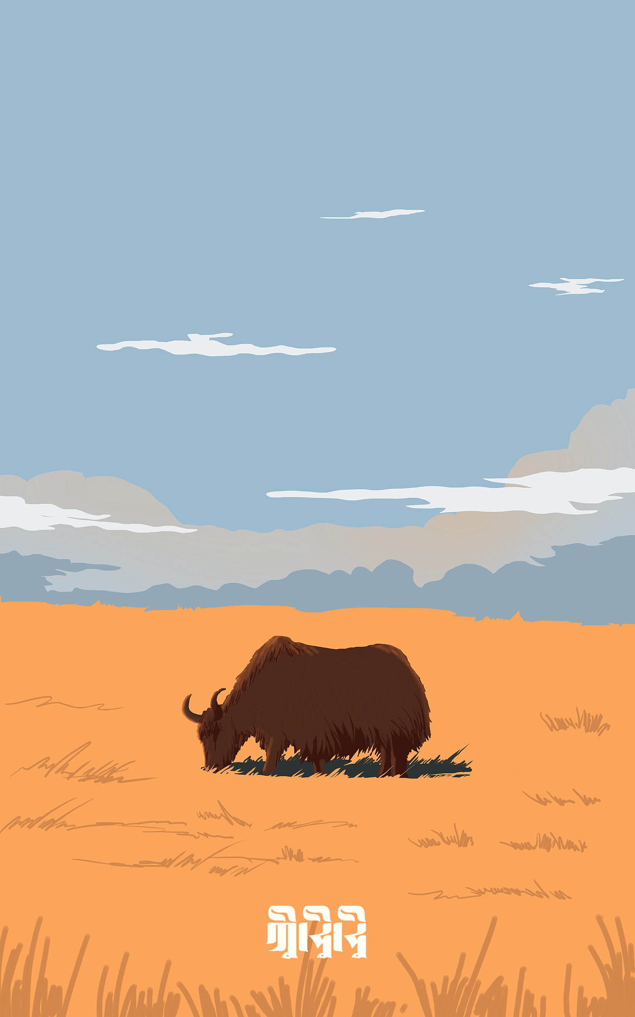 孤独者的牦牛|插画|商业插画|赤脸_原创作品-站酷zcool