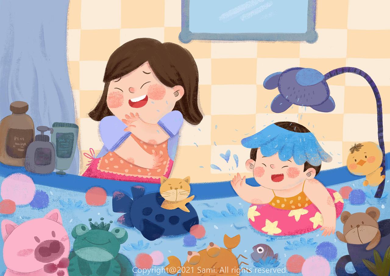 幸福这件小事-系列图（图ZMjU4NzQ4OTMy） - 儿童插画 - 站酷设计师Sami爱画画原创素材 - 站酷ZCOOL