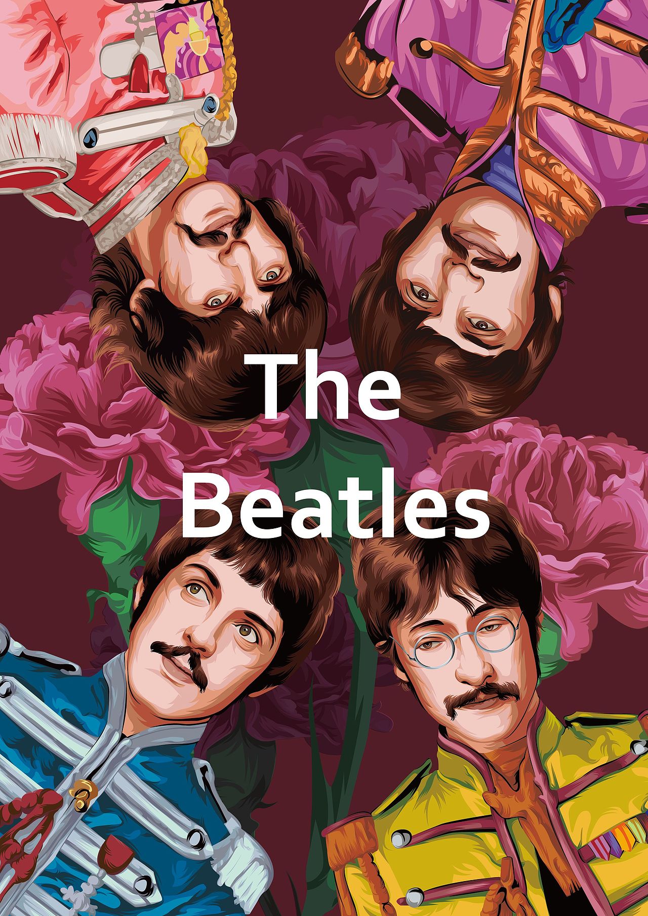 摇滚乐队海报插画设计