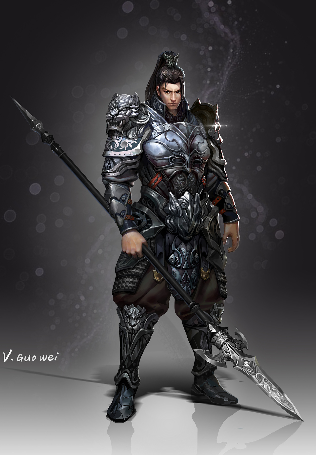 赵子龙|插画|游戏原画|guov_原创作品-站酷zcool