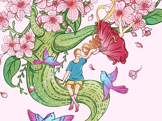 七夕节插画