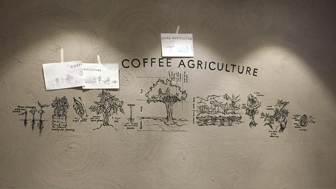 【墙绘】星巴克|纯艺术|绘画|乌兔啁啁 - 原创作品 - 站酷 (zcool)