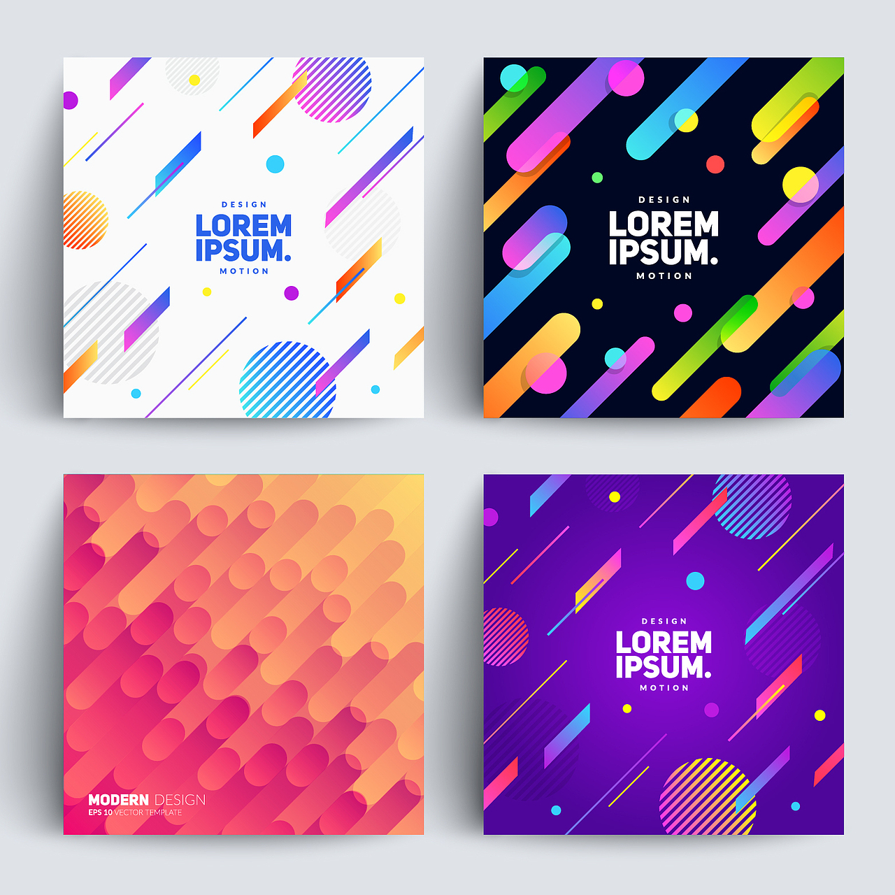 时尚潮流点线面酷炫多彩背景图