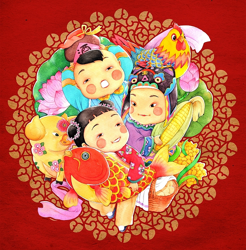 年 货（图ZNjkzNTI1MjQ=） - 创作习作 - 站酷设计师爱做梦的猫原创素材 - 站酷ZCOOL