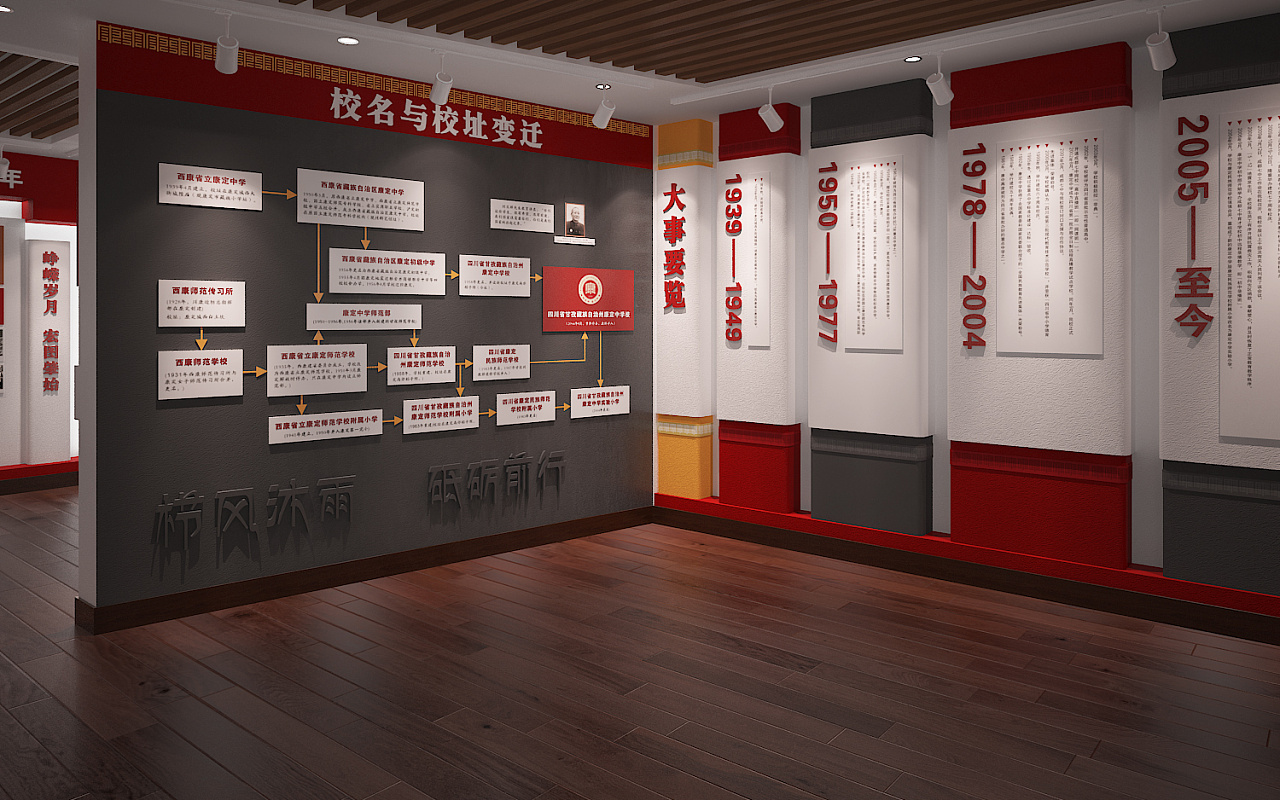 康定中学校史馆设计并施工完成|空间|家装设计|kkihay - 原创作品