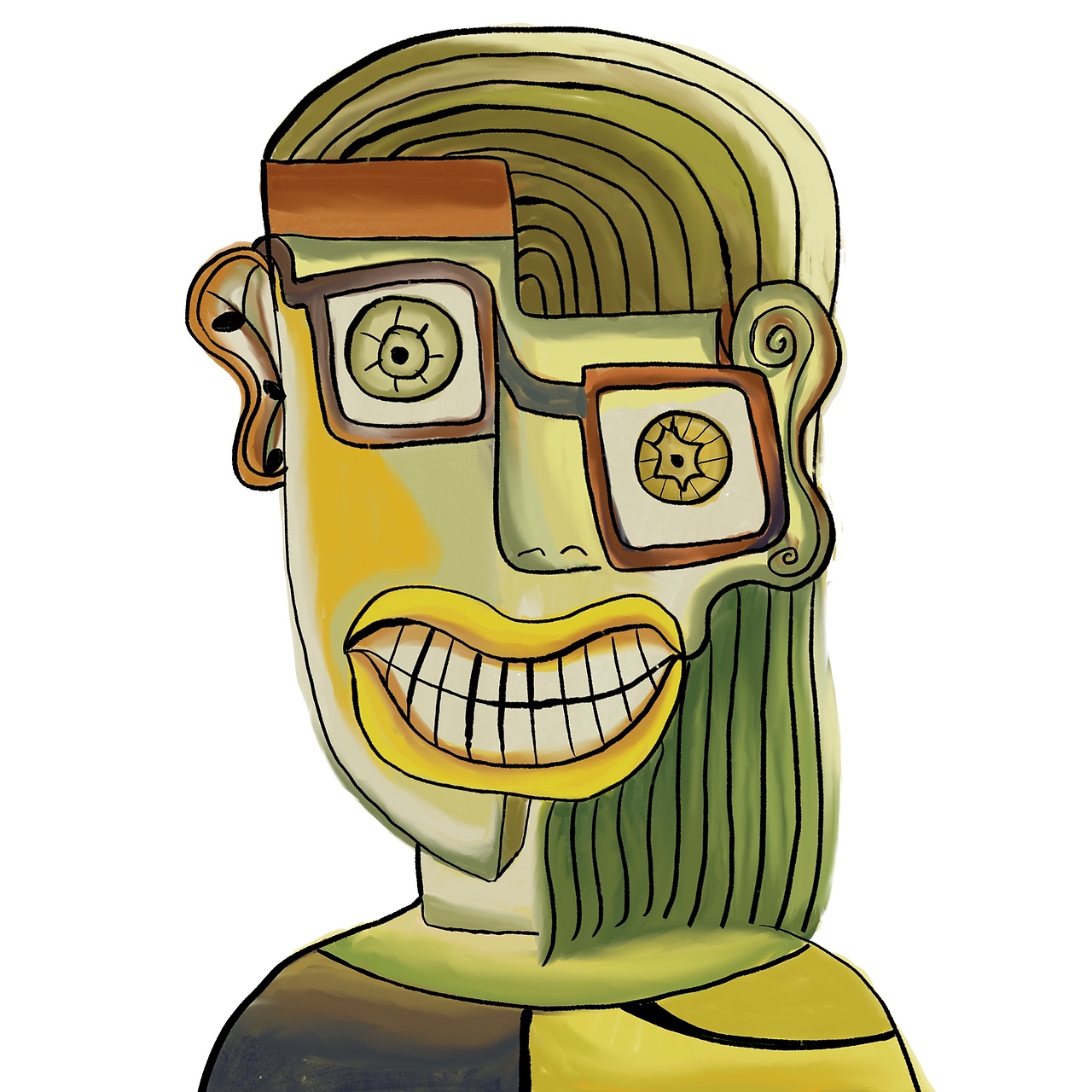 一群奇形怪状的人