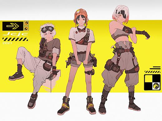 一些人物,载具设计练习呀~