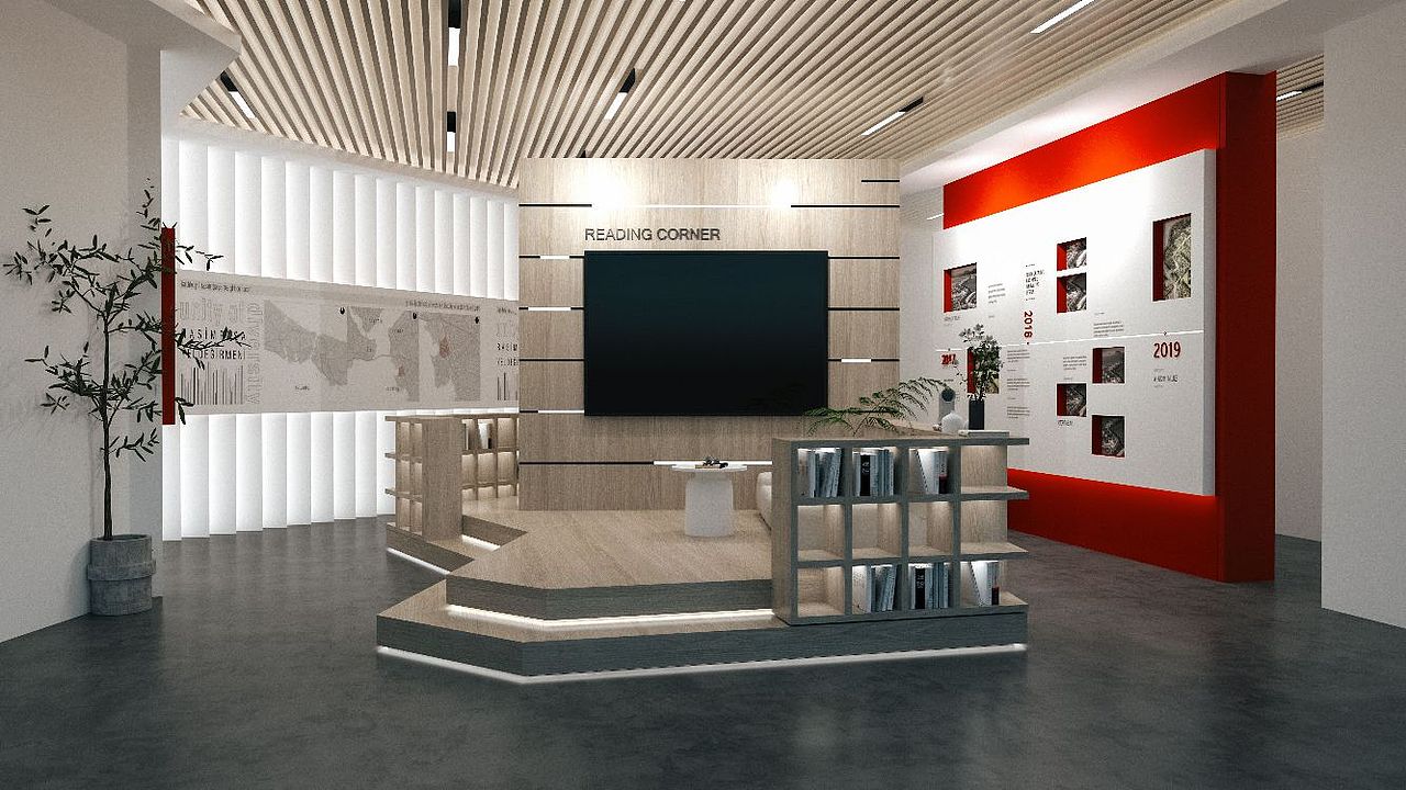 政府相关的一些墙面设计