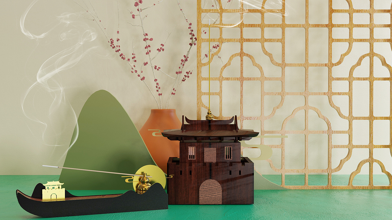 深圳南头古城香台设计（图ZMjI4NjM2MDIw） - 生活用品 - 站酷设计师三羊sunyoung原创素材 - 站酷ZCOOL