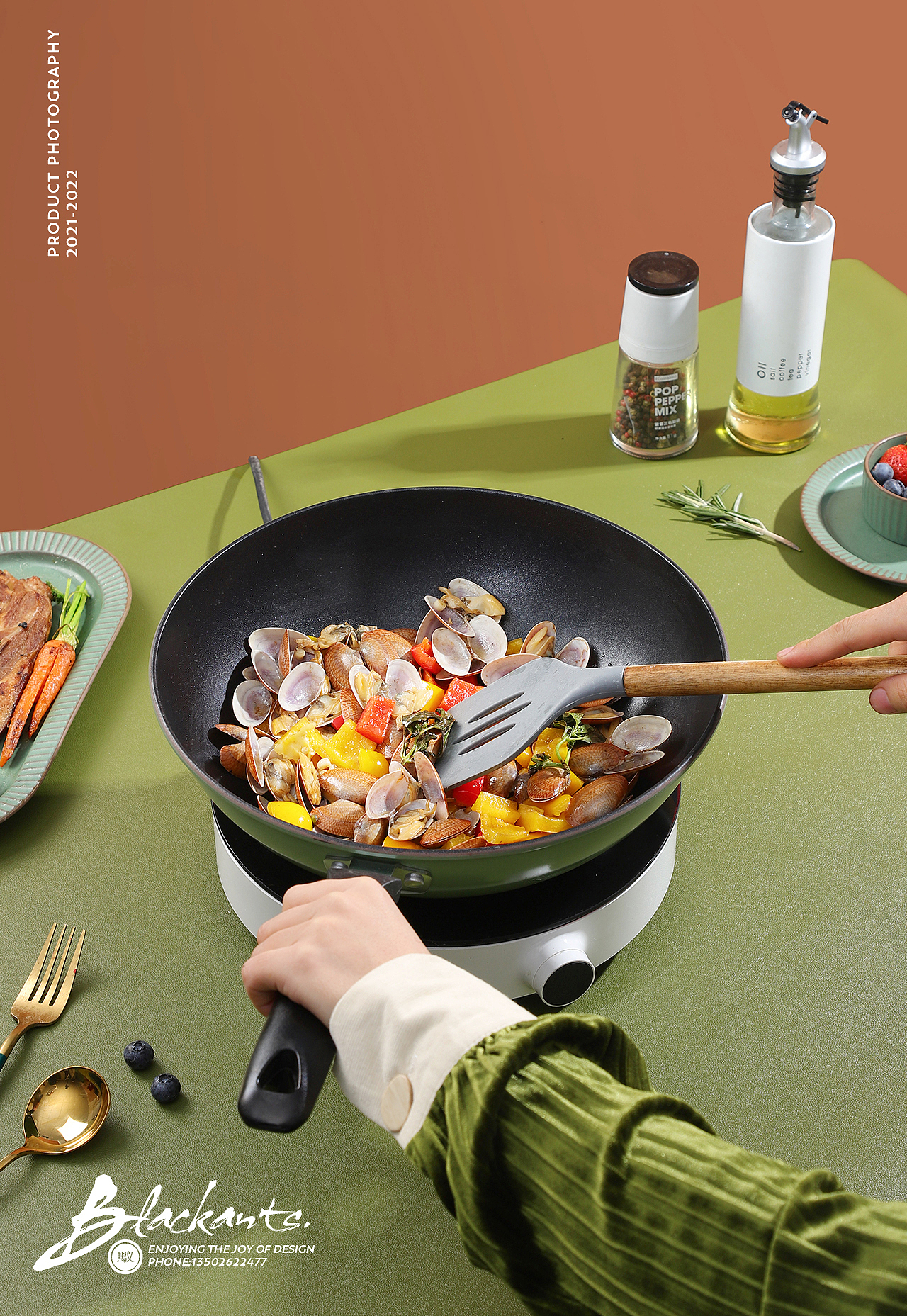 电商摄影|炒锅汤锅煎锅三件套|厨房用品