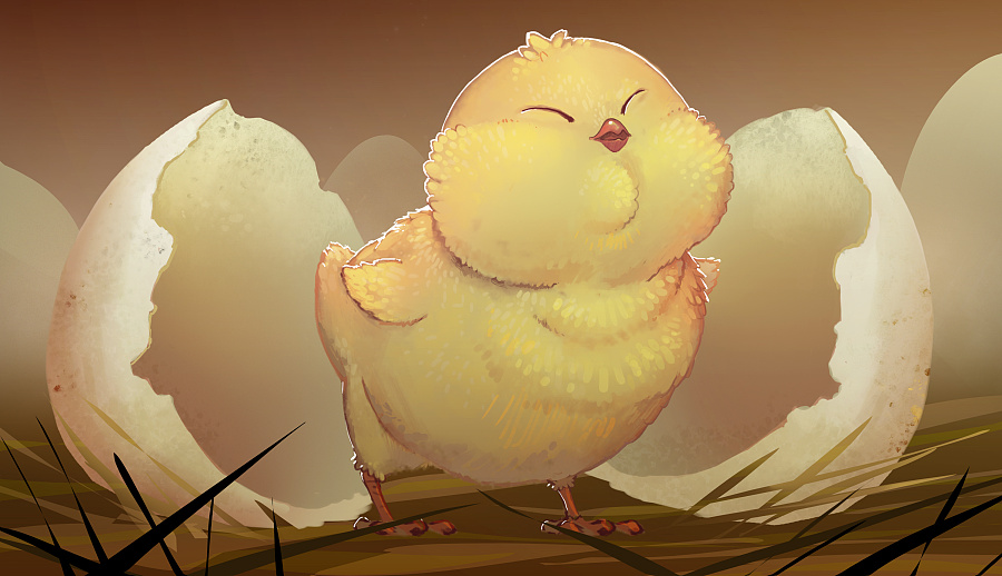 原创作品:小胖鸡