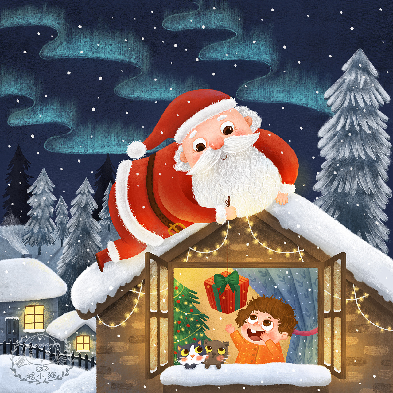 Santa Claus Hand PNG Image, Hand Drawn Cartoon Santa Claus, Santa Clipart, Winter, Festival PNG ...