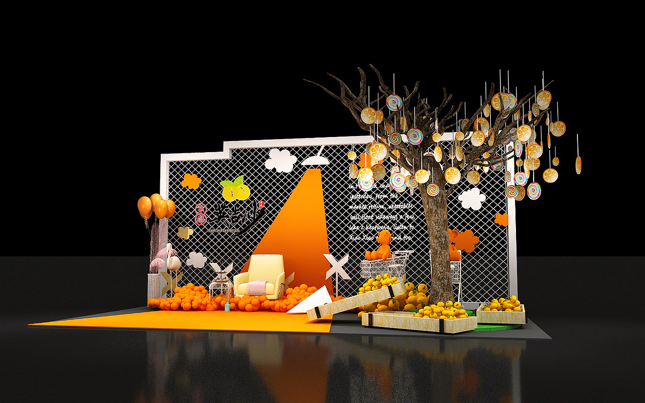 唯美美陈设计，展会展厅活动舞美美陈3d效果图设计（图ZMTg3MTY3MTUy） - 建筑/空间 - 站酷设计师设计小丸子j原创素材 - 站酷ZCOOL
