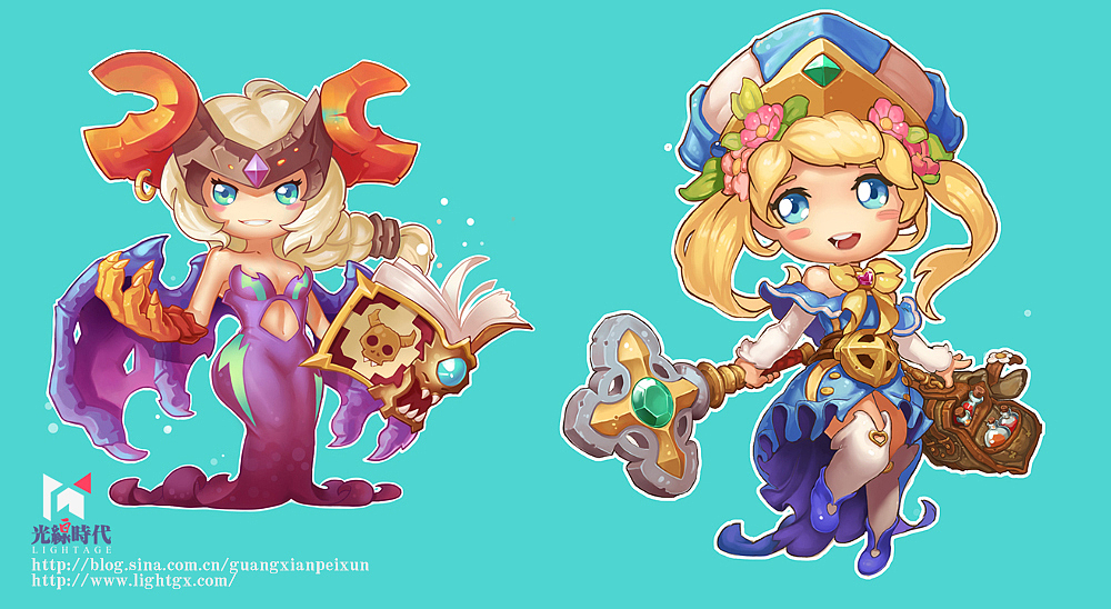 Q版风格（图ZMTAyMjYxMjM2） - 游戏原画 - 站酷设计师lightablaze原创素材 - 站酷ZCOOL