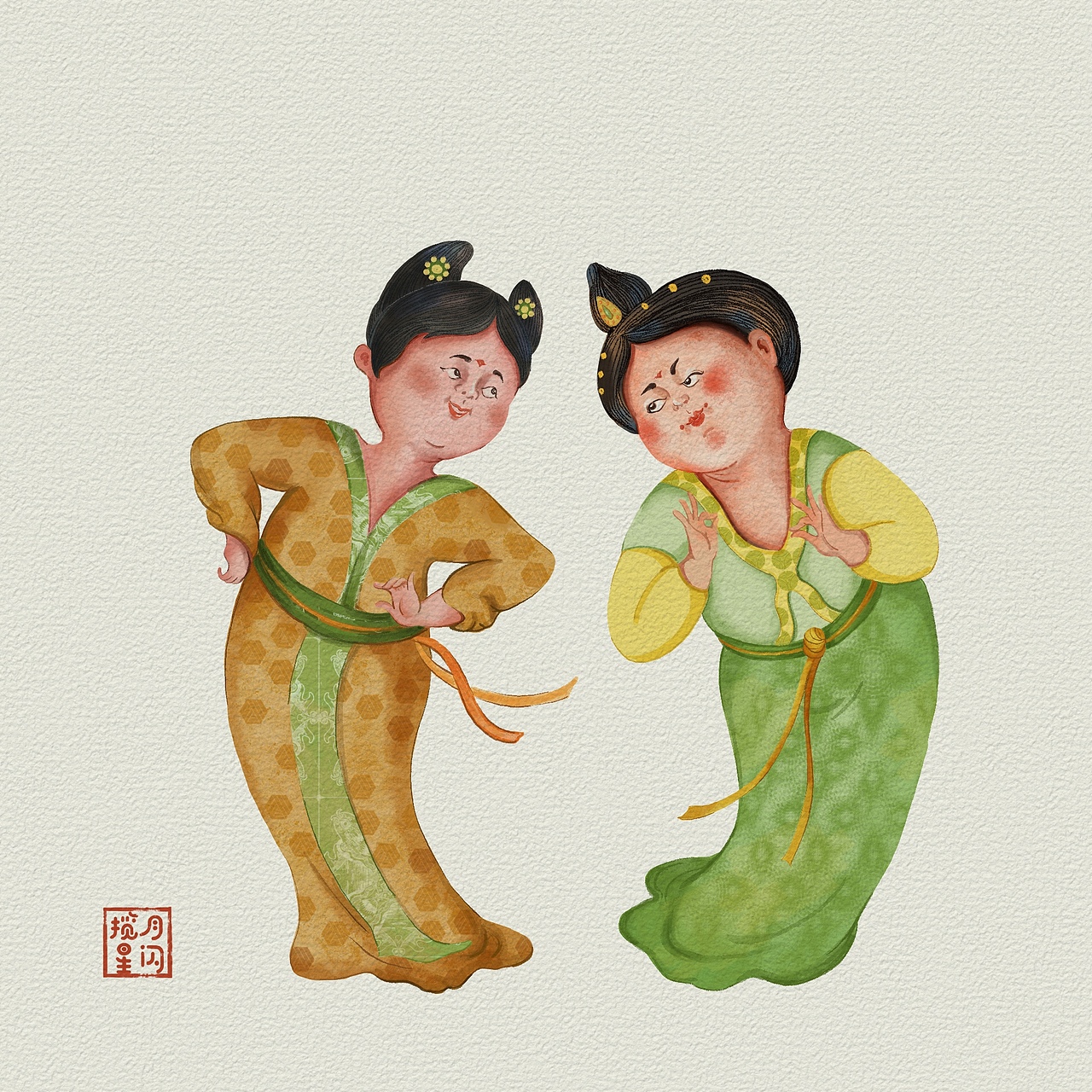 唐仕女俑之变奏一