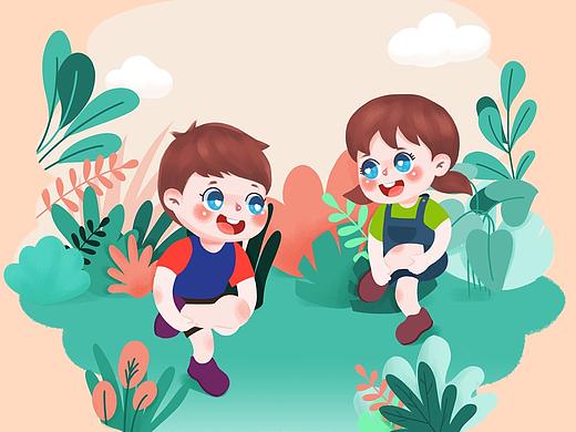 80后童年游戏~（个人主页-ZNTMzNjY1MjA=） - 儿童插画 - 站酷设计师橘耔童學原创素材 - 站酷ZCOOL